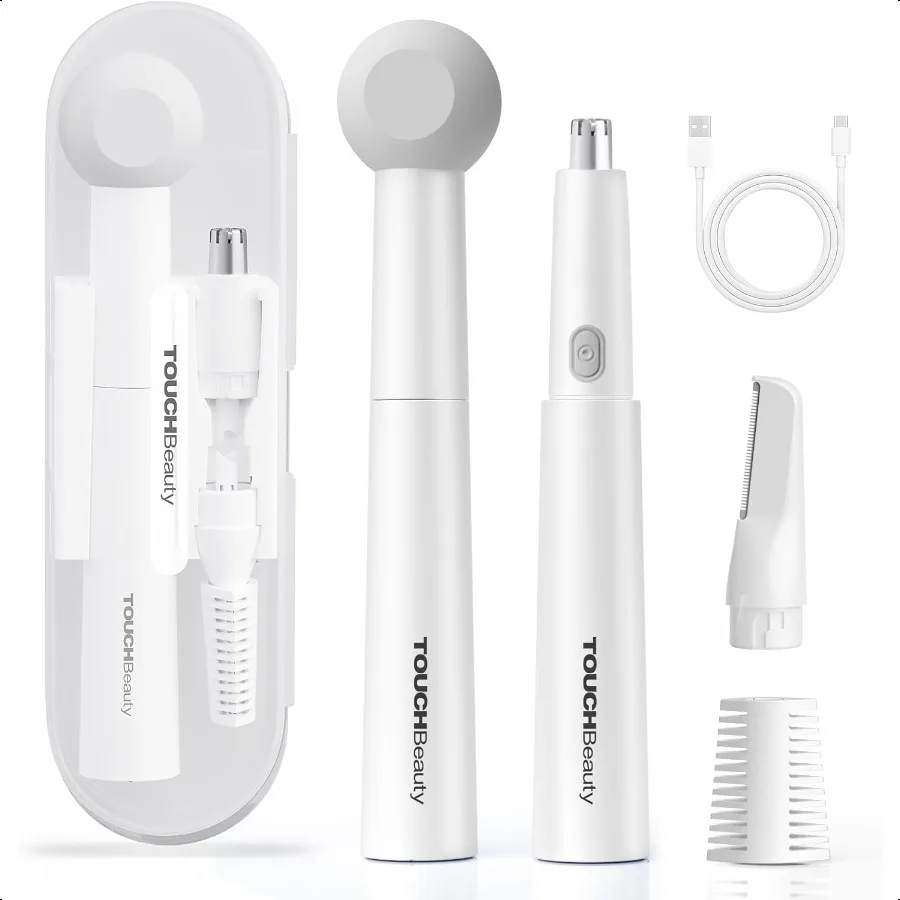 

Ear and Nose Hair Trimmer for WomenUpgraded AllinOne Facial Hair Trimmer with 11000 RPM Powerful Motor Rechargeable IPX7 Waterp