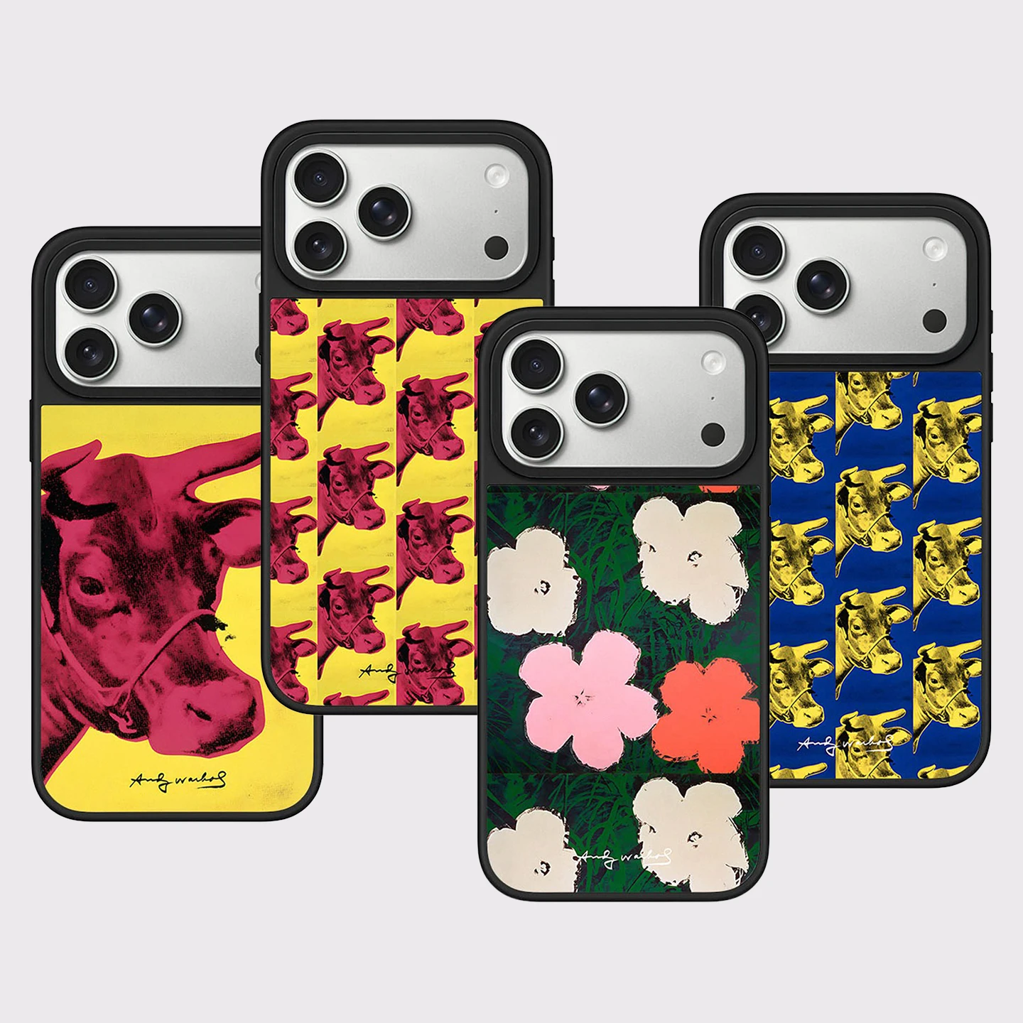 Colorful Flower Ox Head Mirror Surface Magnetic Cover for IPhone 13 14 15 16 17 Pro Max Case for IPhone 17 Air