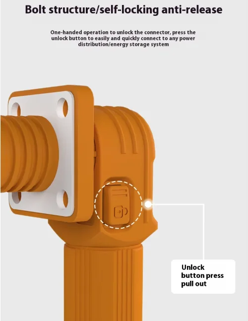 IP67 Waterproof DC Power Connector Terminals Copper Lithium Battery Adaptor Plugs Sockets for Solar Energy Storage System