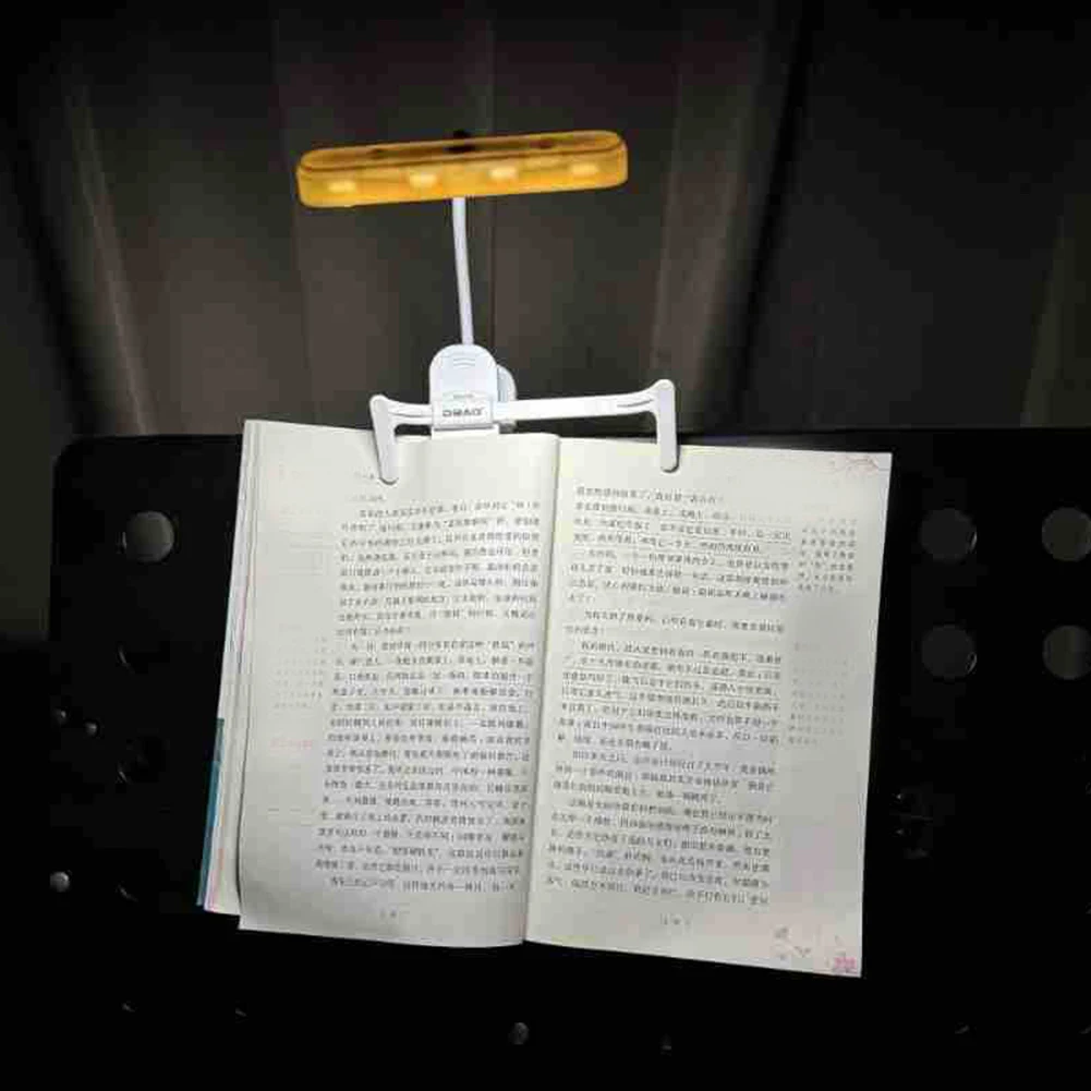 Rechargeable Piano Lamp LED Clip Reading Light Book Light Book Lamp for Piano Orchestra Bookworms