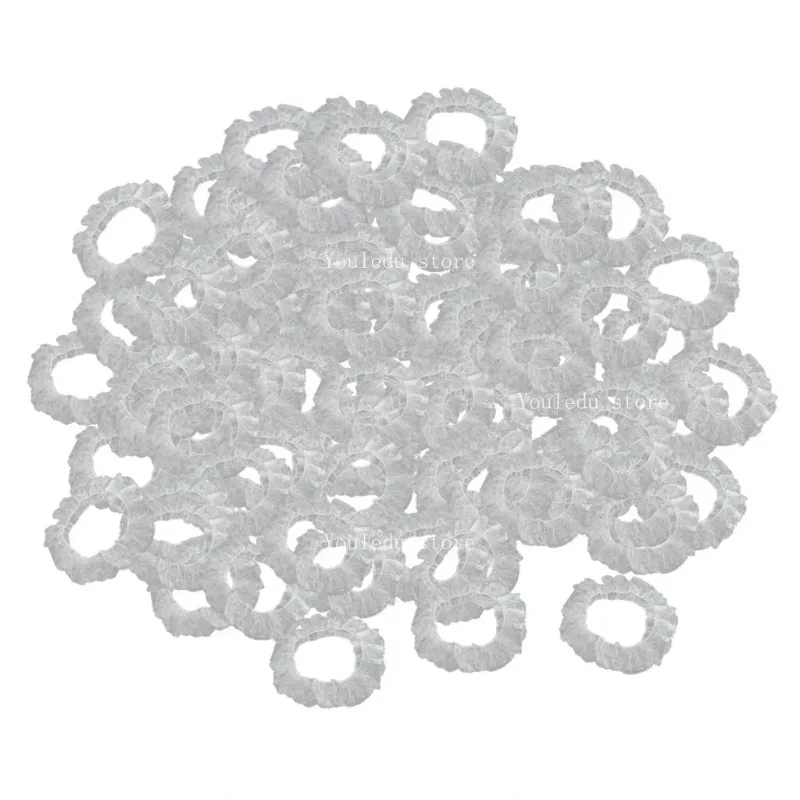100Pcs Universal Disposable Steering Wheel Covers Elastic Plastic Anti-dust