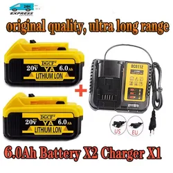 12000mAh DCB200 20V Battery Compatible with For dewalt power Tools 18V rechargeable electric tool Lithium batteries 20V 18Volt