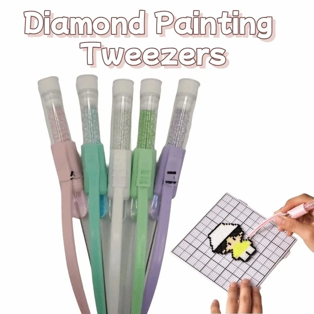 Kreative Schmelzperlen-Pinzette DIY Handgemachte Perlenclips Stift Handlicher Lernspielzeug Strass-Malerei-Separator Hama Perlen Spielzeug