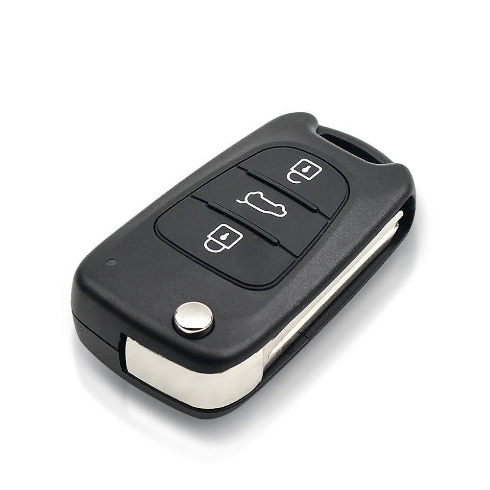 KEYYOU 3 Buttons 433Mhz ID46 Chip For KIA K2 K5 Rio Sportage Sorento Forte Key Flip Folding Smart Car Key Fob Remote Control