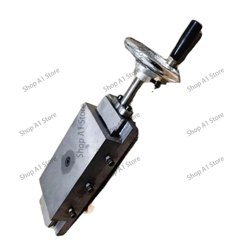 Cast Iron Dovetail Groove Slide Table, Manual Linear Slide Module with Rod, Mechanical Guide Rail Slider