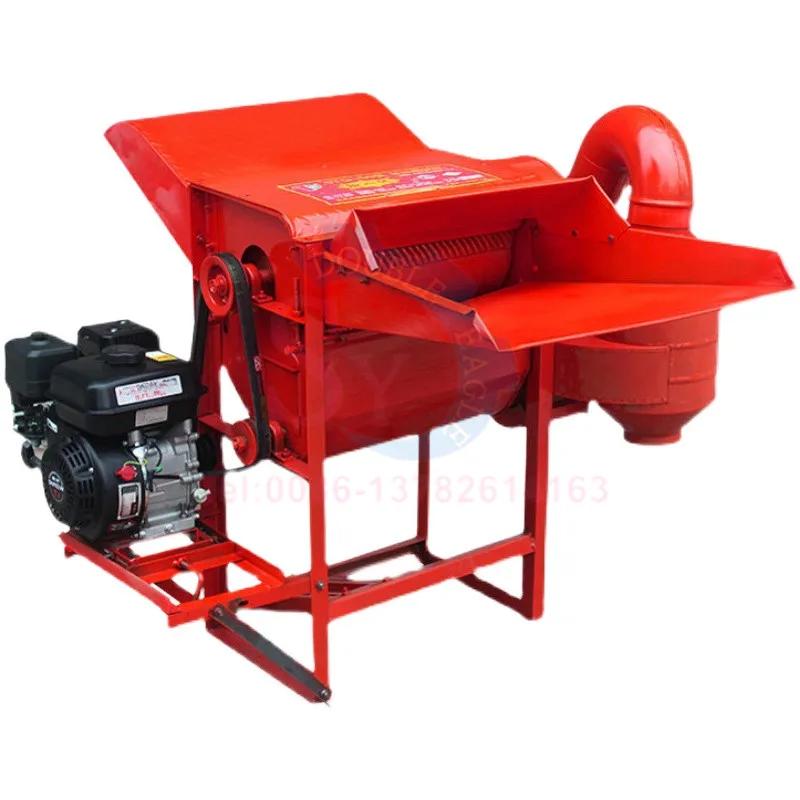 معدات دراس الأرز الأوتوماتيكية عالية الكفاءة التجارية الكهربائية الصغيرة الدخن الحبوب فول الصويا آلة الدرس الرفيعة