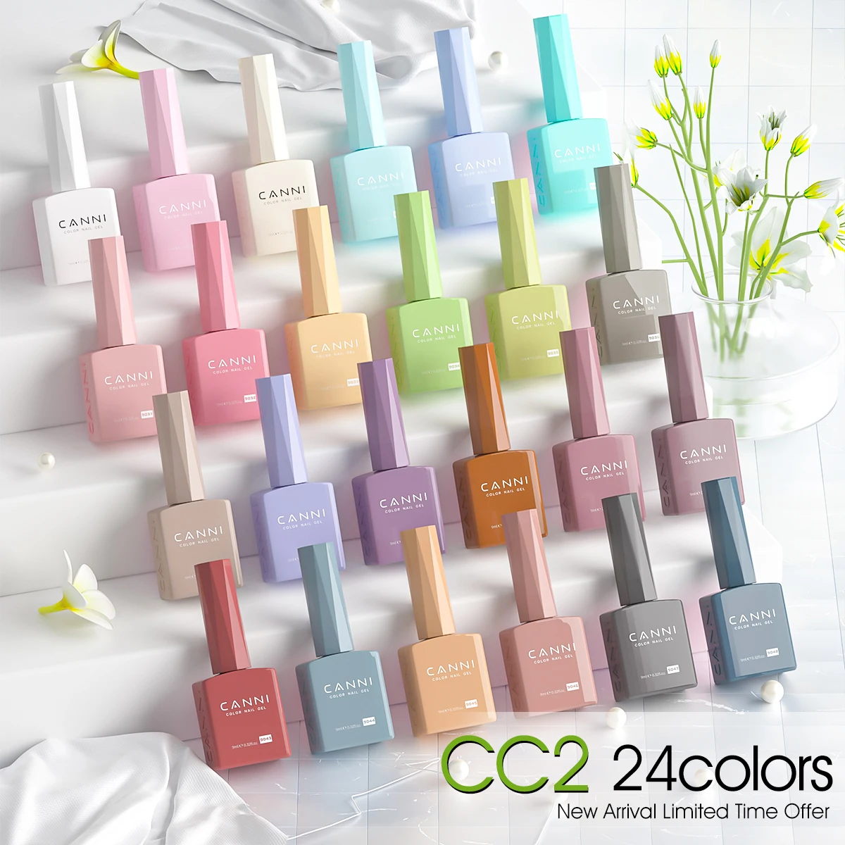 CANNI HEMA FREE Nagelgellack VIP Kit Farbkarte Diamond Top Coat 30 Stück/Set 9 ml Soak Off UV LED Nagelmaniküre CC1 bis CC7 Kit – Detail 16