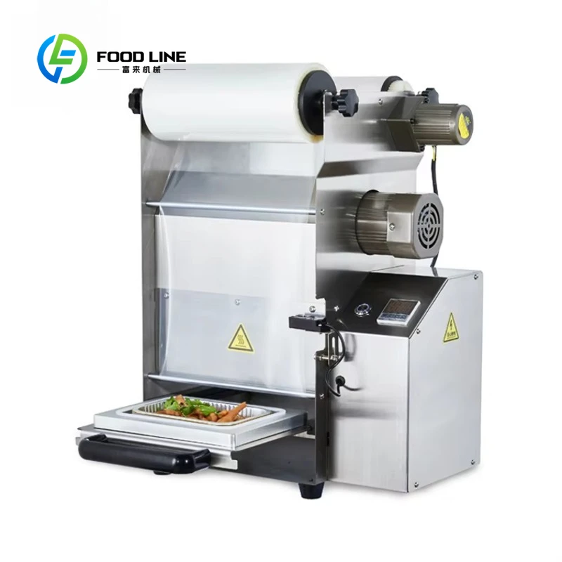 Customized Tabletop Ready Meal Tray Sealing Machine Efficient MAP Modified Atmosphere Packing Sealer for Food Tray Preservation