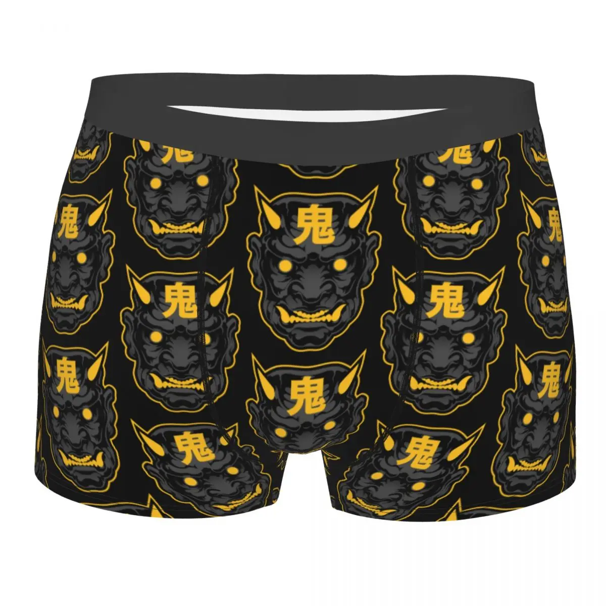 

Oni Demon Kanji Underpants Breathbale Panties Male Underwear Print Shorts Boxer Briefs