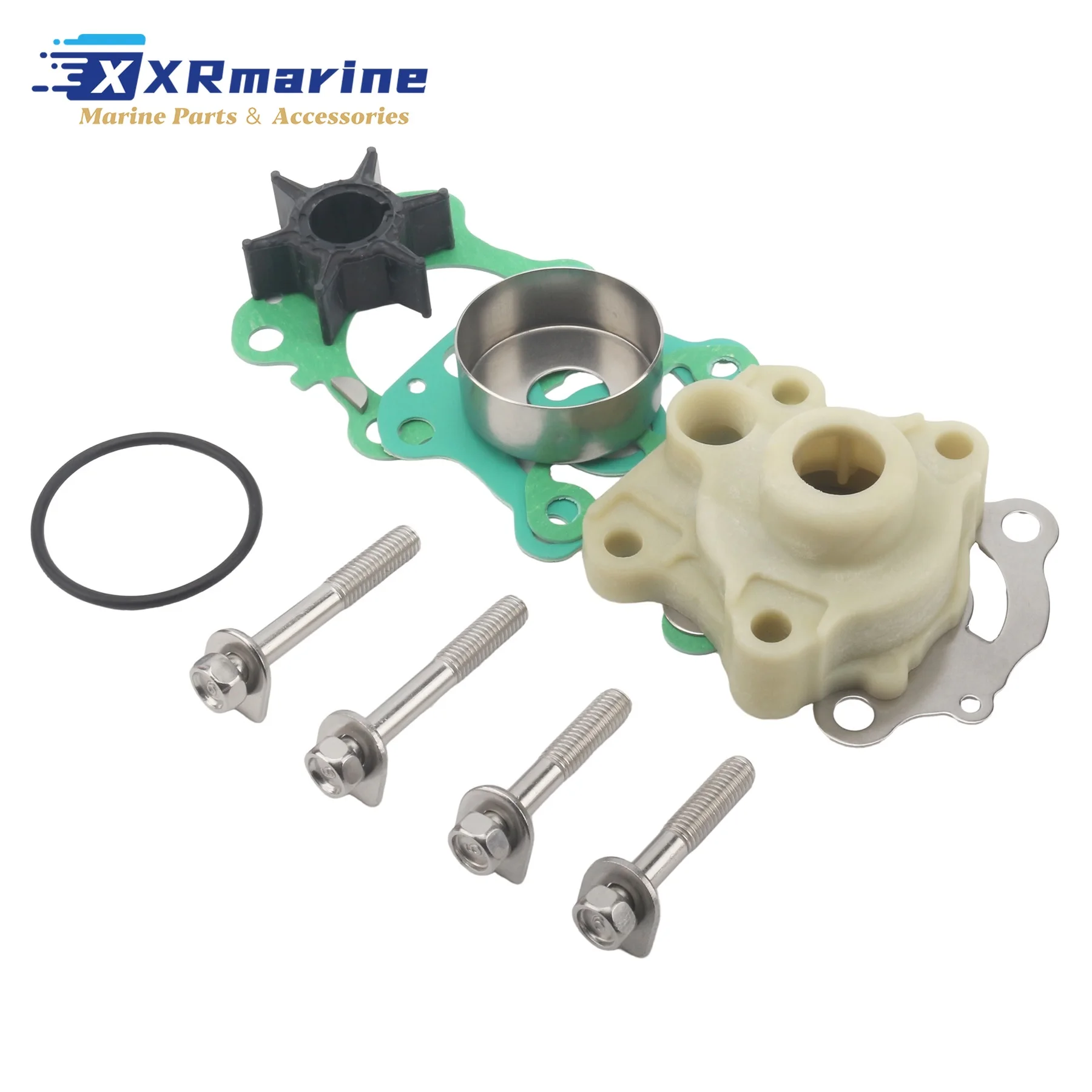 

Комплект для ремонта импеллера подвесного двигателя с корпусом, совместимый с Yamaha 2-тактными 60HP 70HP C60 C70 и 4-тактными F40 F50 FT50 FT60 лодочными моторами