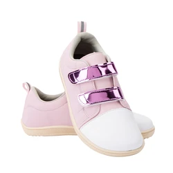 ZZFABER Children Barefoot Shoes Kids Soft Fiber Leather Sneakers Flixible Shoes for Girls Boys Casual Shoes Minimalist Footwear