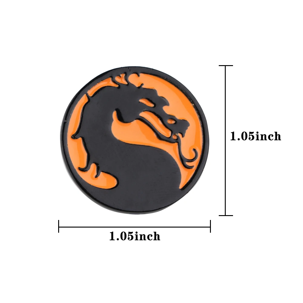 Cool Dragon Enamel Pins Collect Anime Game Brooches Clothing Backpack Lapel Badges Fashion Jewelry Accessories For Friends Gifts