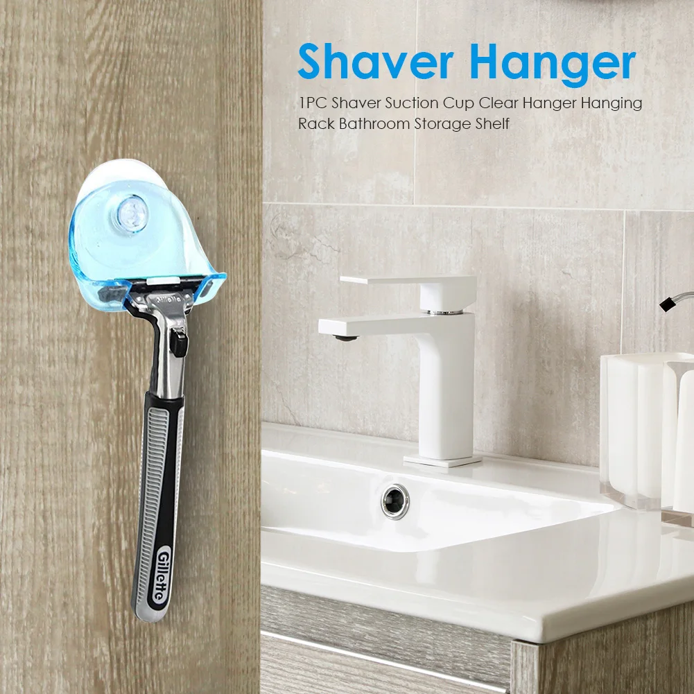 Suction Cup Razor Holder Suction Cup Shaver Storage Rack Shower Razor Holder Shaver Holder Removable & Reusable Suction Hook