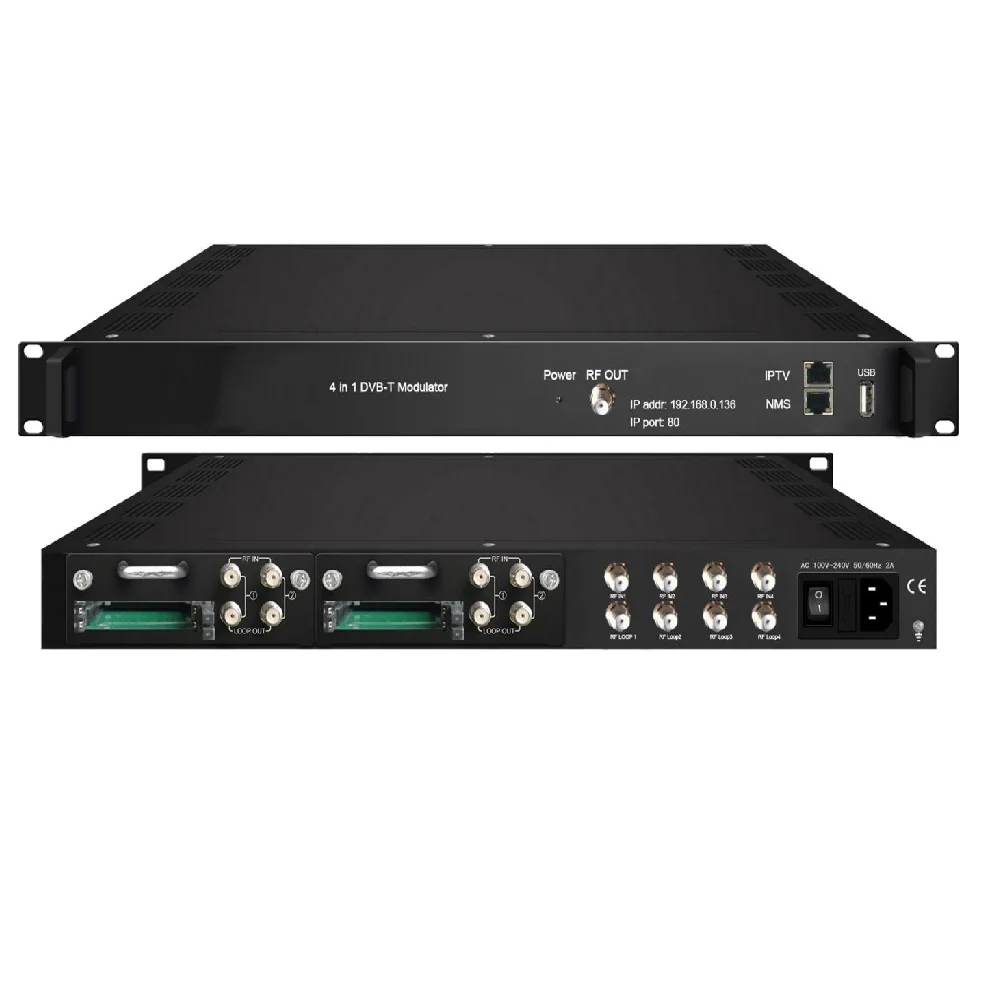 HD 1080P Video Encoding SDI IP to DVB-C/T/ATSC ISDB-T RF Modulator