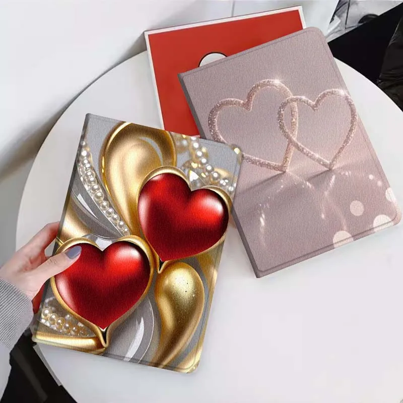 

Shining Love Heart Hot Gift For Xiaomi Mi Pad Mini 4 5 6 7 SE Pro Plus Redmi Pad 2 SE 2025 8.8 11 Foldable Tablet Case