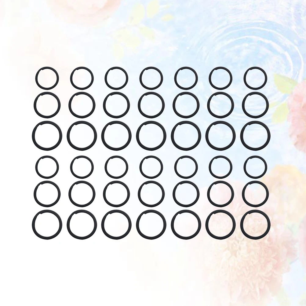 60pcs Key Ring Sturdy Metal Circle Multi-purpose Craft Making Anti-rust Durable Safe Secure Jewelry Accessories