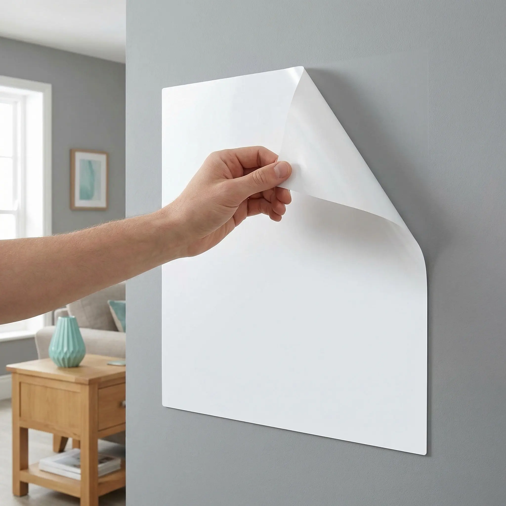 4Pcs Whiteboard Wallpaper Sticker Electrostatic Adhesion Dry Erase Board for Wall Door Office School Creative Writing