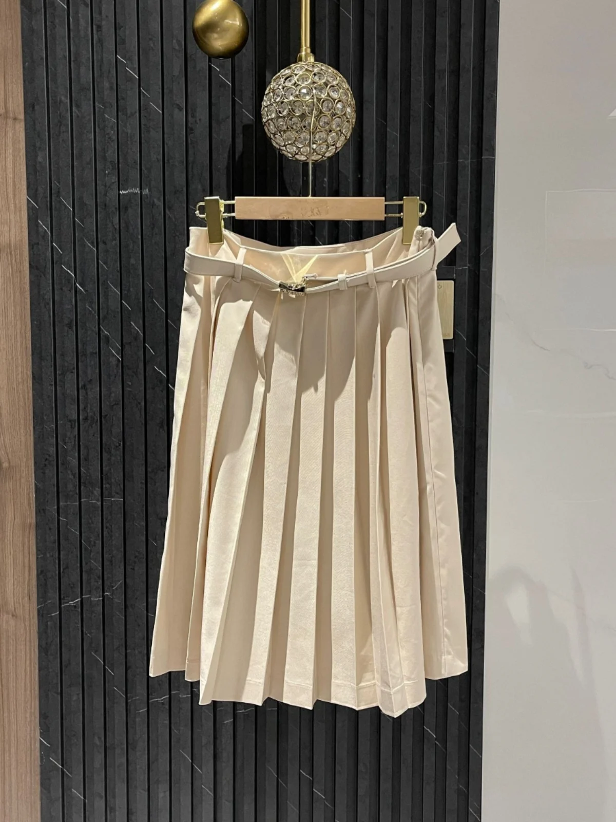 2024 Women's Clothing Pleated skirt age-reducing A-line skirt Spring Summer New 641