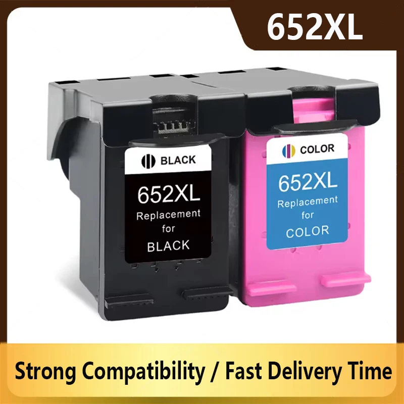 652XL Ink Cartridge Replacement For HP 652 HP652 XL Compatible Deskjet 1115 1118 2135 2136 3635 3636 3835 4535 Printer