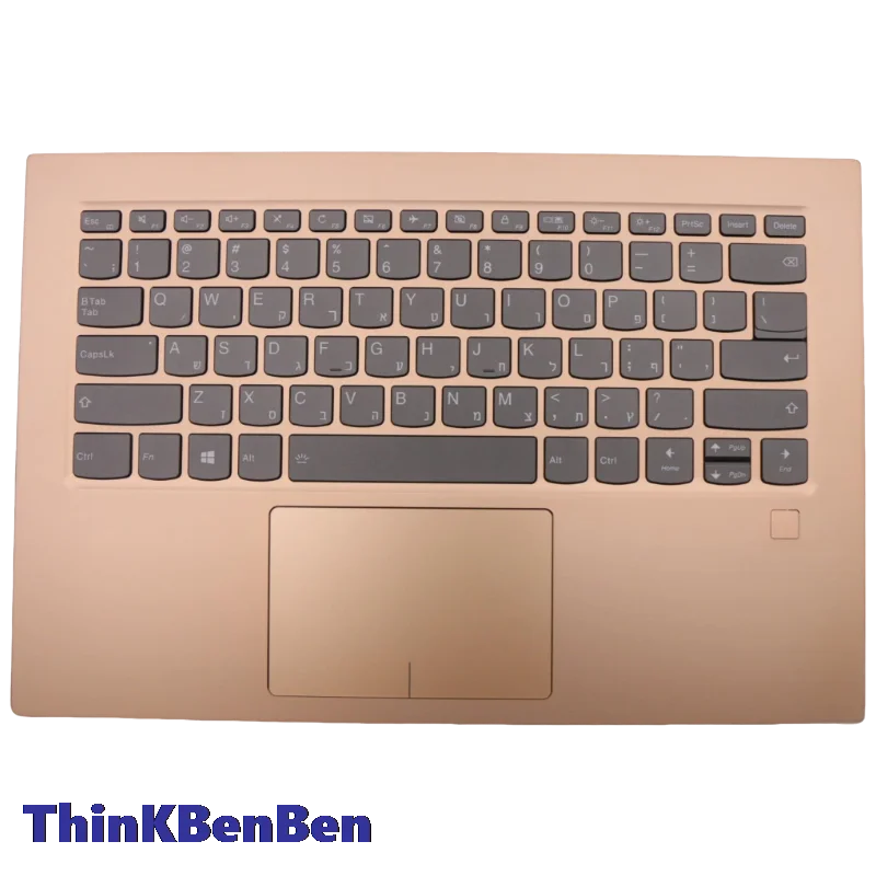 

HB Hebrew (IL Israel) Медная клавиатура Верхний чехол для упора для рук Чехол для Lenovo Ideapad Yoga 920 13 Flex Pro 13IKB 5CB0Q09629