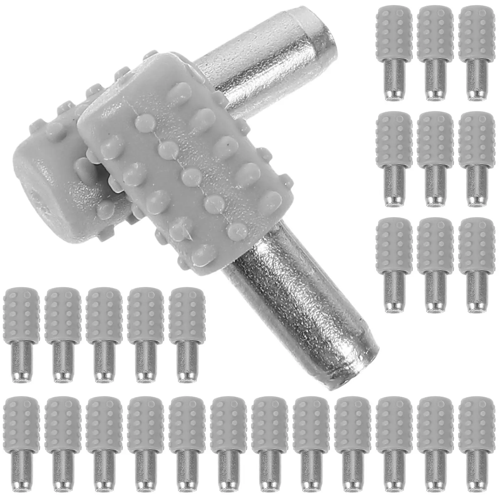 

50 Pcs Board Support Pantry Shelving Bracket Brackets Cupboard Shelf Stainless Steel for Furniture Easy Installation