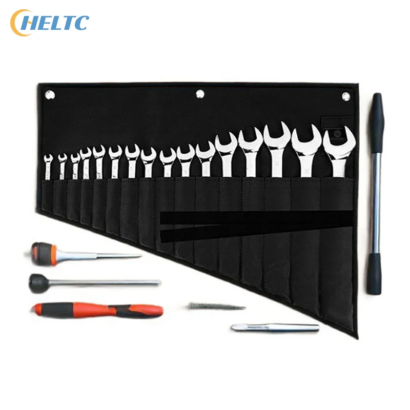 

Wrench Organizer,Tool Roll Pouch – 16-Pocket Waterproof Oxford Cloth Wrench Roll Organizer For Garage, Workshop Home Repairs
