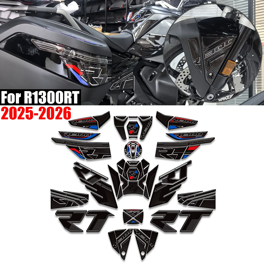 For R1300RT R1300 RT 2025 2026 TankPad Tank Pad Cap Front Mudguard Fender Handguards Hand guard Protector Stickers moto Decals