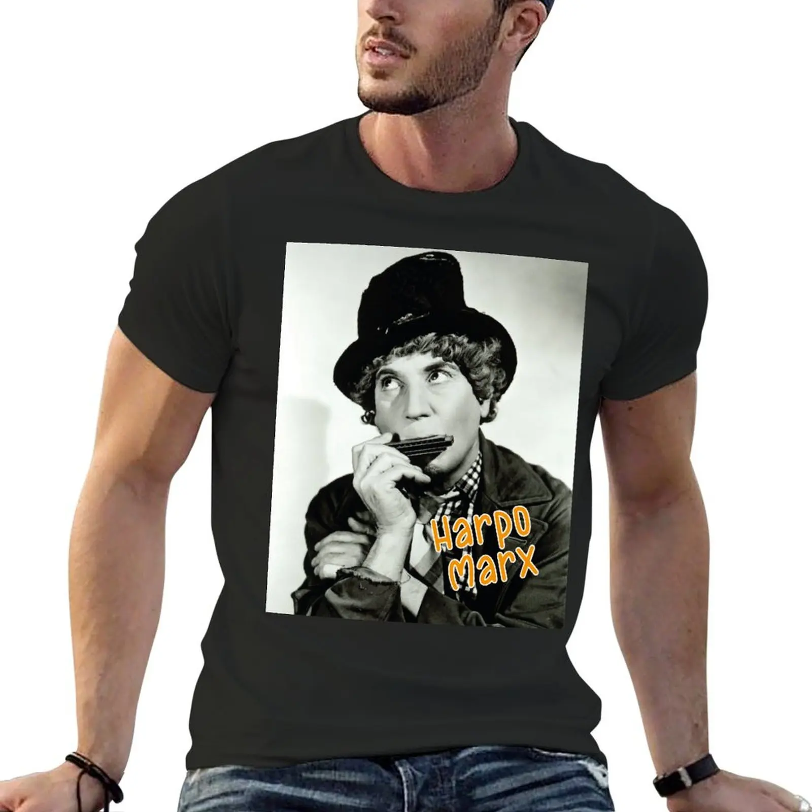 

Harpo Marx T-Shirt sports fans baggy shirts funnys mens t shirts