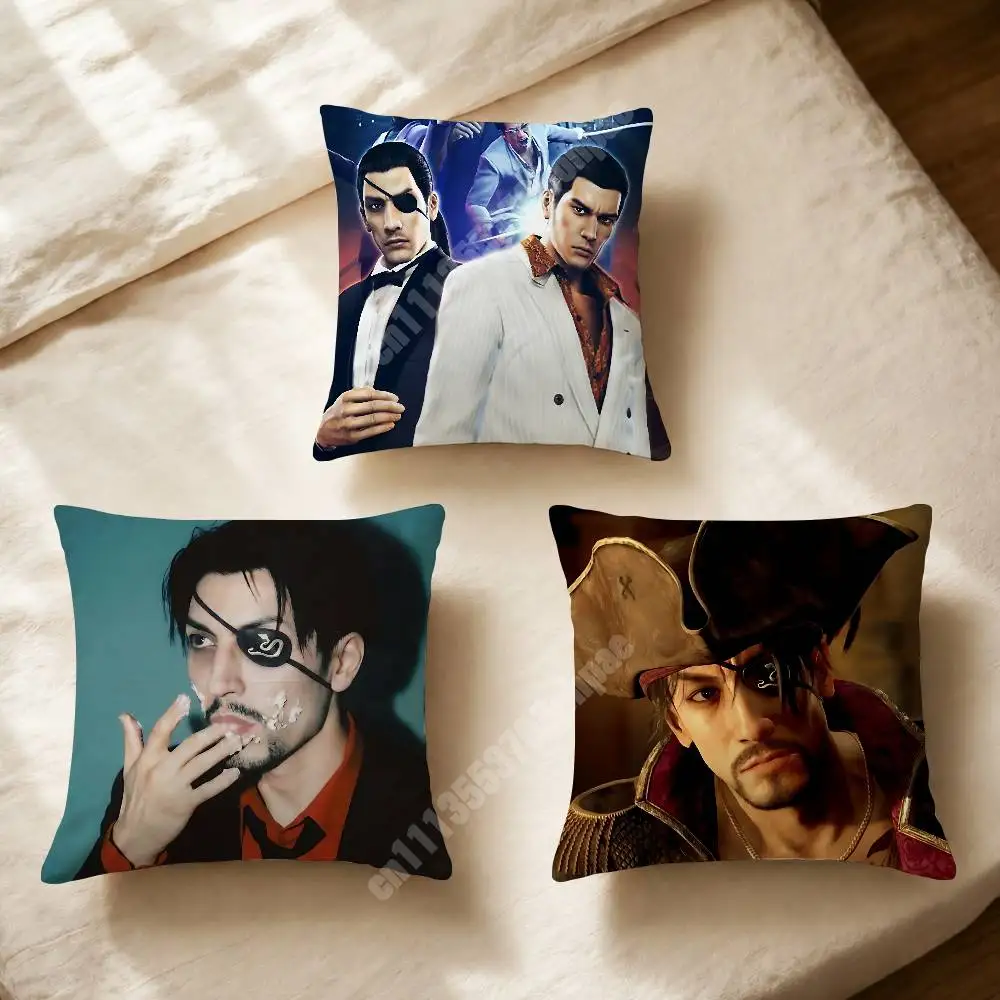 L-Like a D-Dragon Goro Majima Sofa Couch Pillow Cover Cushion Case Cozy Bedroom Accent Studio Furnishing