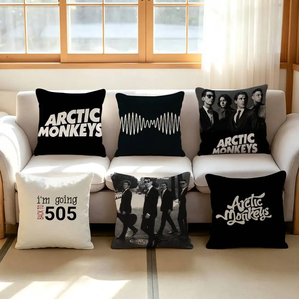 Rock Band Music Pillow Cushion Cover Arctic Pillowcase Living Room Sofa Monkeys Home decorative pillowcase