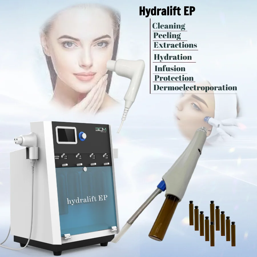 2 In 1 Portable Hydra Dermabrasion Facial Face Lifting Machine Hydralift EP Facial Care Face Machine