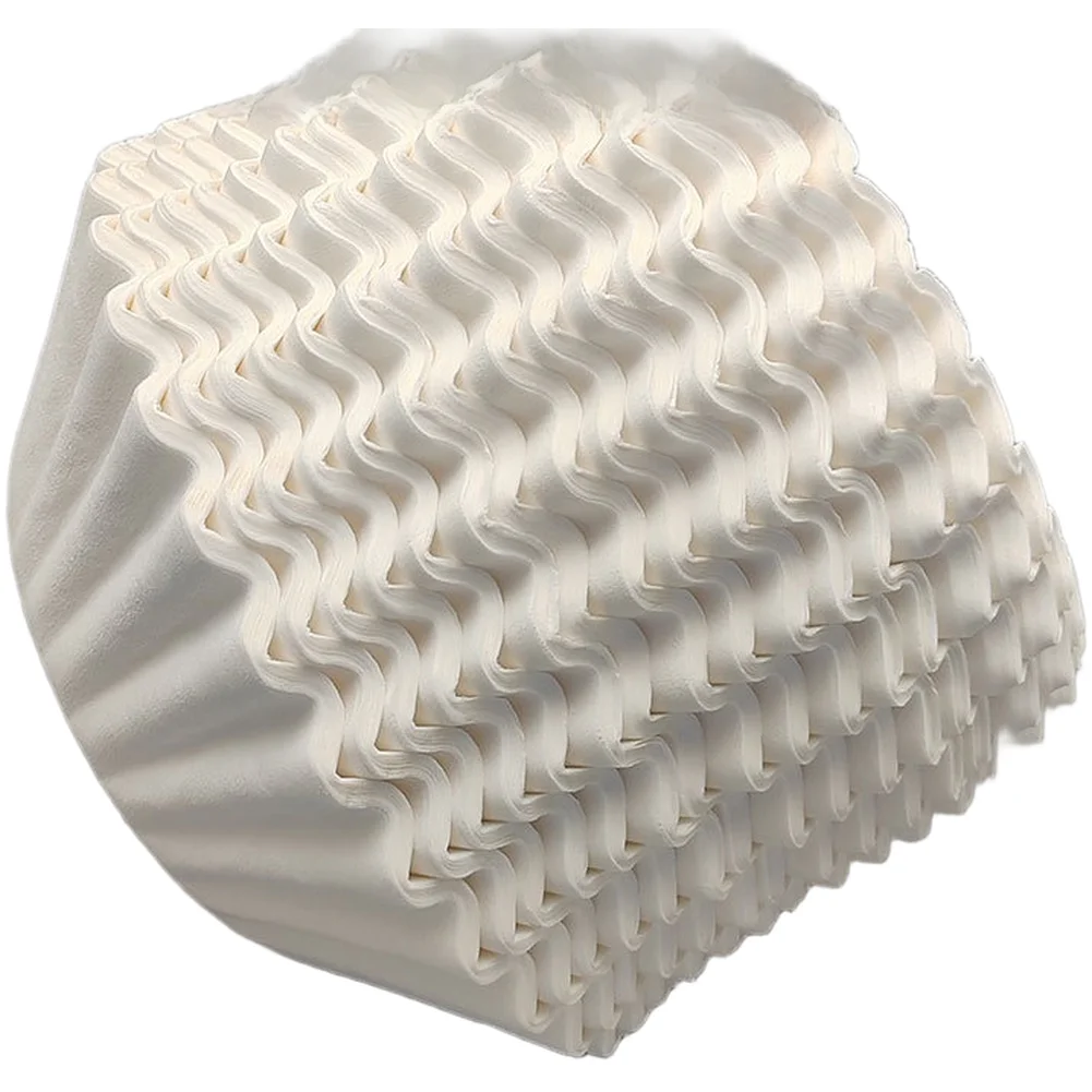 Flower-Shaped Coffee Filter Paper for Espresso Machines and Moka Pots - 100pcs Fine Filtration Wood Pulp Paper