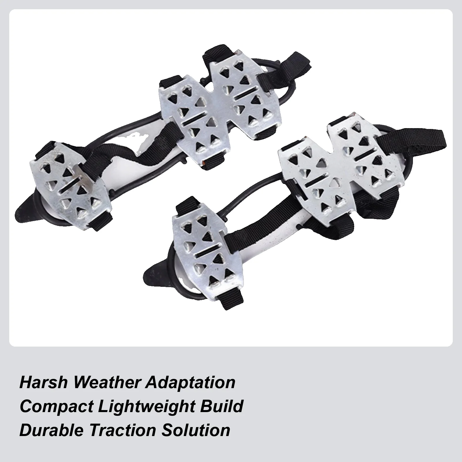 雪や氷用の靴スパイク 滑り止めアイゼン グリッパー ハイキングスパイク 冬のハイキング 登山 釣り トレッキング アウトドア用