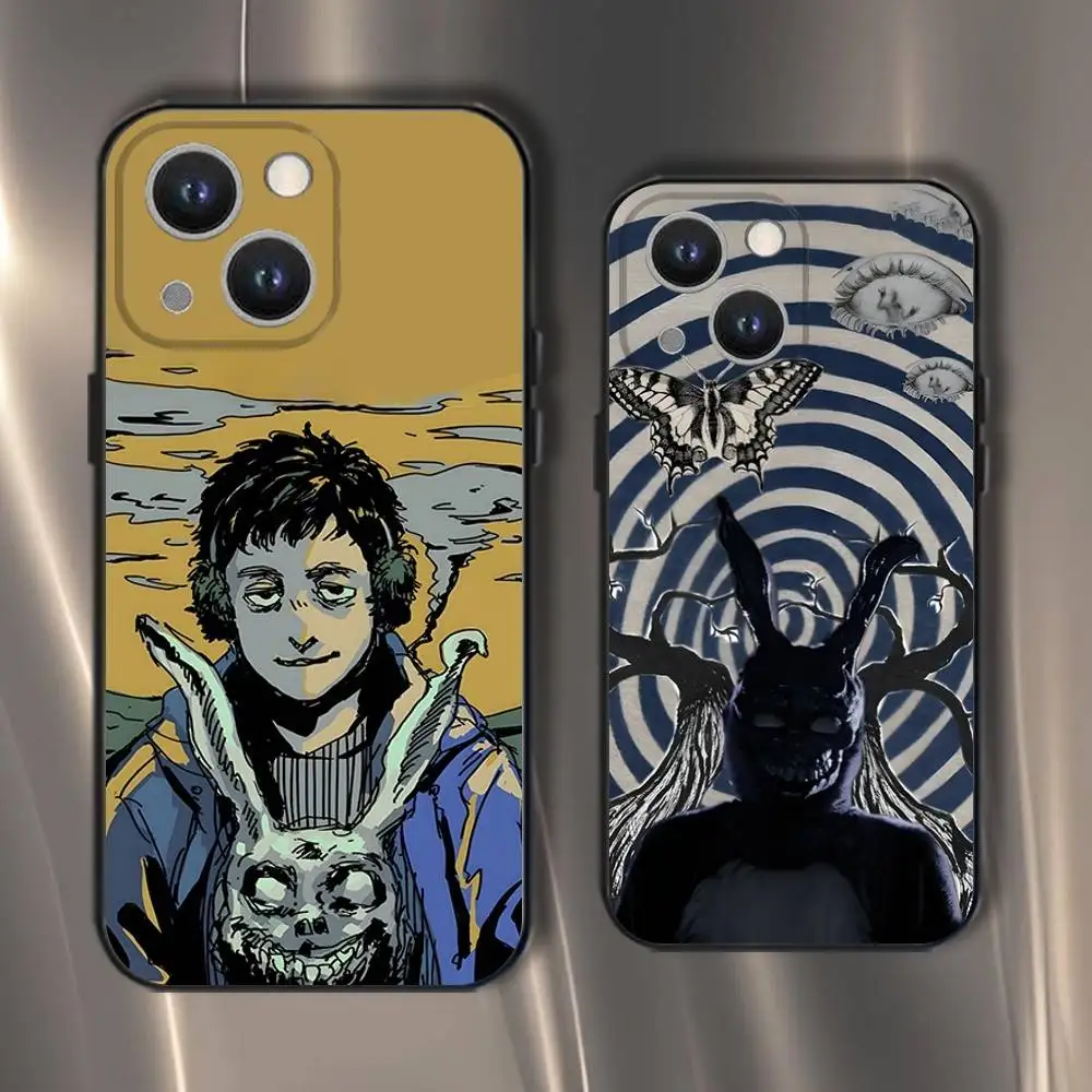 

D-Donnie Darko Phone Case For iPhone 16,15,14,13,12,11,Pro,XS,Max,XR,Plus,E,SE4,Mini Black Soft Cover