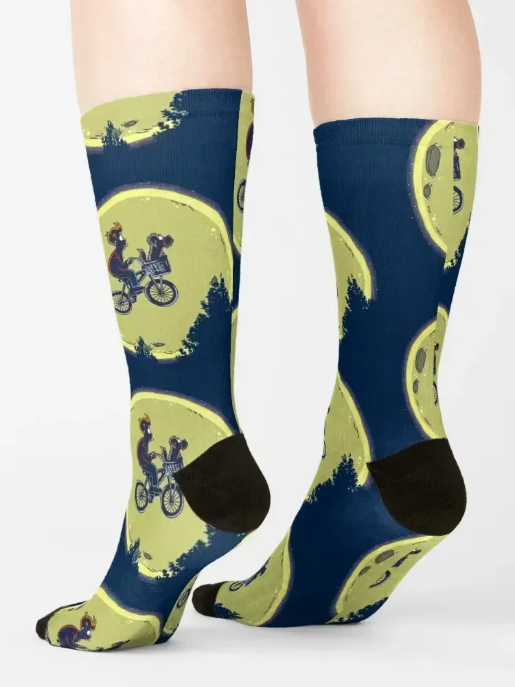 Fry me to the moon Socks football soccer anti-slip Toe sports man Socks For Men Women's