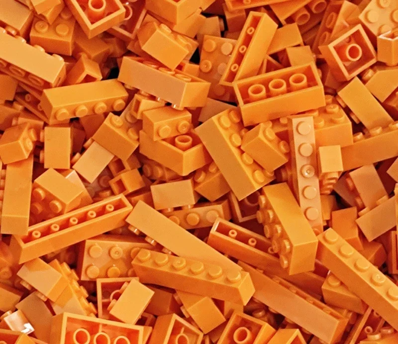 120 Stück Bausteine, Großpackung, sortiert von Farbe, Ziegelsteinen, Blockplatte, Spielzeug, kleine Partikel, kompatibel mit Legoeds DIY-Kit
