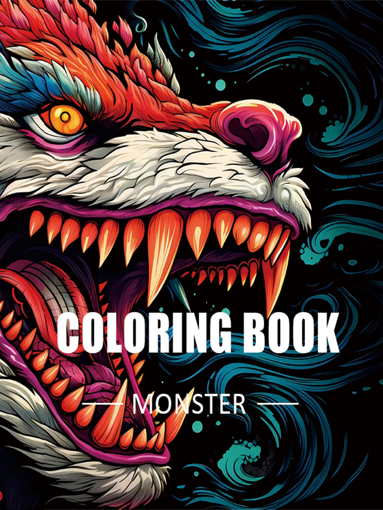 1pc Monster Coloring Book Original Upgraded Paper Thickened 20 Pages Coloring Books Gift For Holiday Birthday