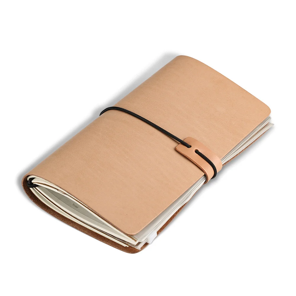 

Long Notebook Pocketbook Busniess Work Office Genuine Leather Women Men Credit Card Id Holders Wallet Passport Holder