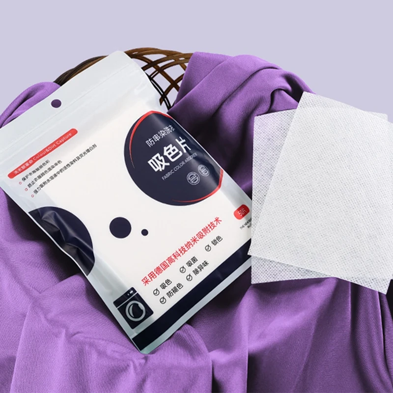 100Pcs Laundry Washing Papers Anti Dyed Cloth Laundry Grabber Cloth Color Catcher Dyeing Cloth Proof Color Absorption