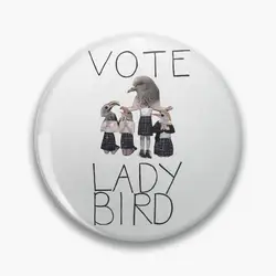 Vote Lady Bird Pin Buttons Brooches  Jewelry Accessory Customize Brooch Fashion Lapel Badges