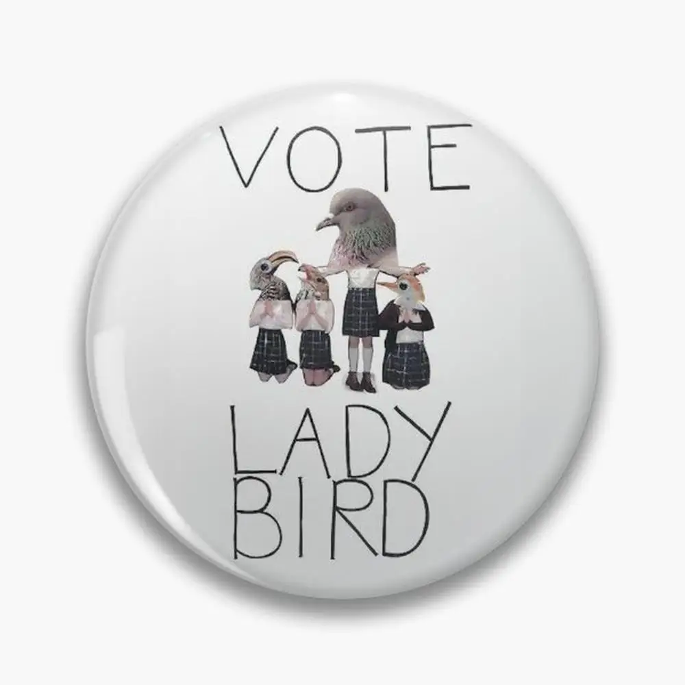 Vote Lady Bird Pin Buttons Brooches  Jewelry Accessory Customize Brooch Fashion Lapel Badges