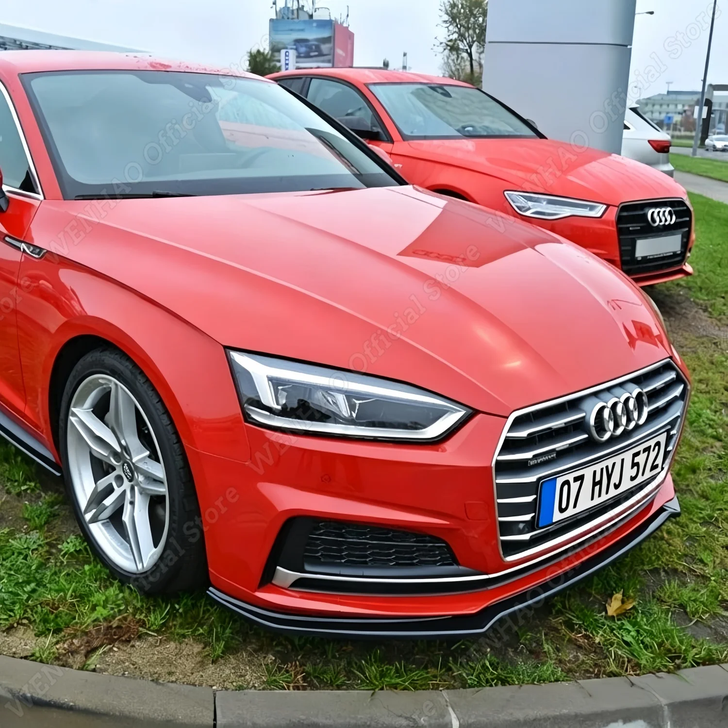 Przedni spojler zderzaka, dokładka, splitter do Audi A5 S-Line S5 B9 F5 przed liftingiem 2017-2020, dokładka zderzaka, kanardy, bodykit