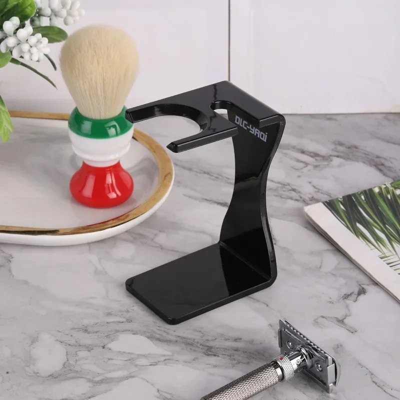 Yaqi Shaving Brush e Razor Holder Set, cor branca cremosa, barato