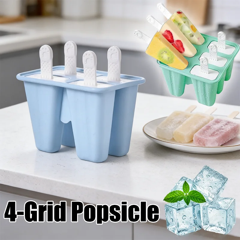 Silicone Popsicle Molds Easy Release Ice Pop Maker Reusable DIY Homemade Mold for Kids Summer Frozen Yogurt Smoothie Snacks
