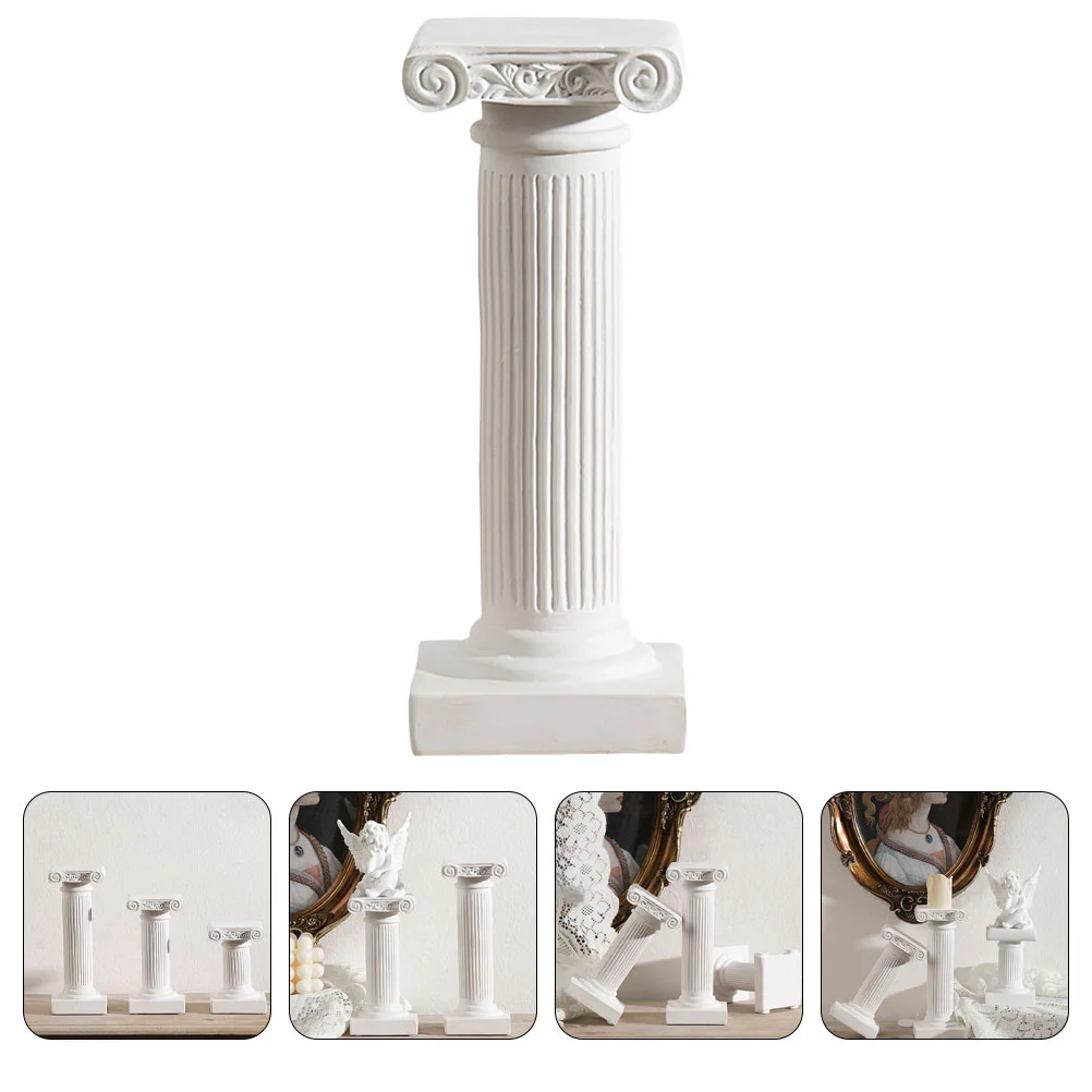 Roman Column Statue Holder Wedding Decor Entry Way Pillar Resin Set up Pillars Mini Statues Greek