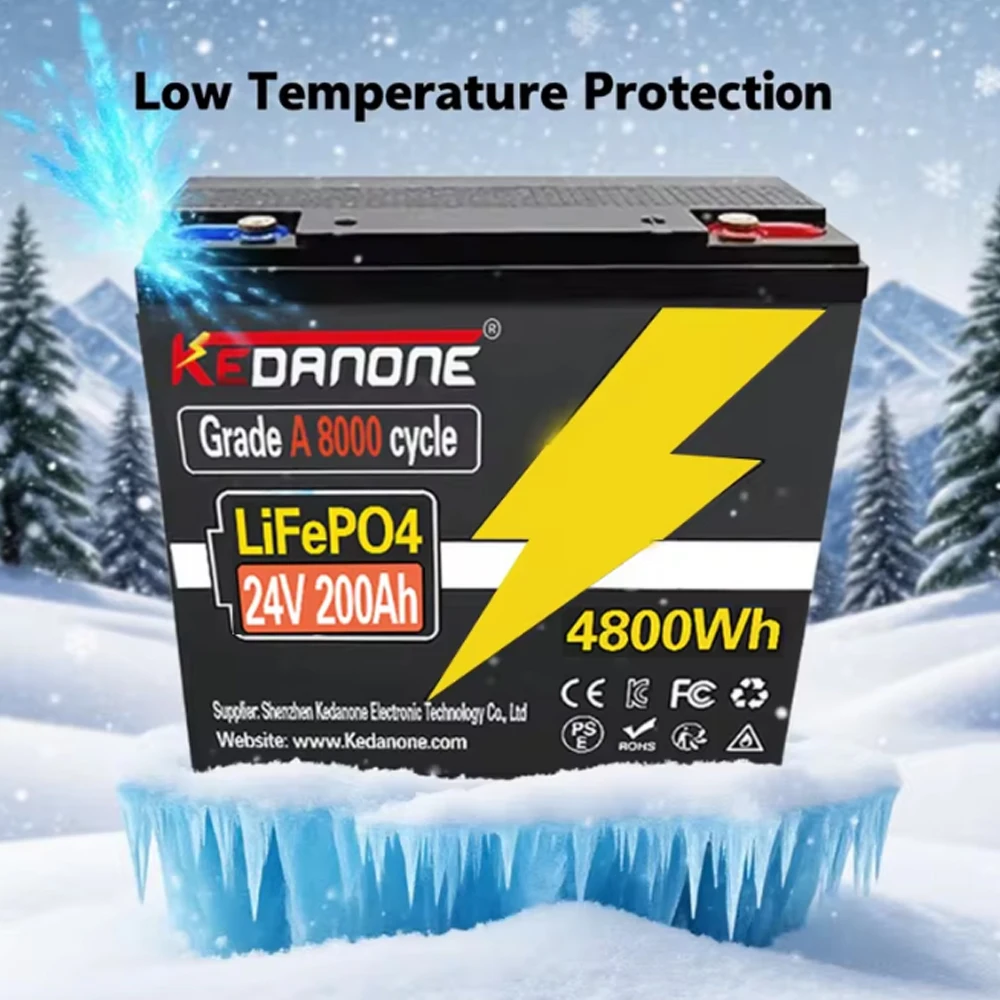 

LIFEPO4 24V 32700 200AH Battery Is Integrated with BMS 200A for RV Solar External Rechargeable Network Lithium Iron Phosphate