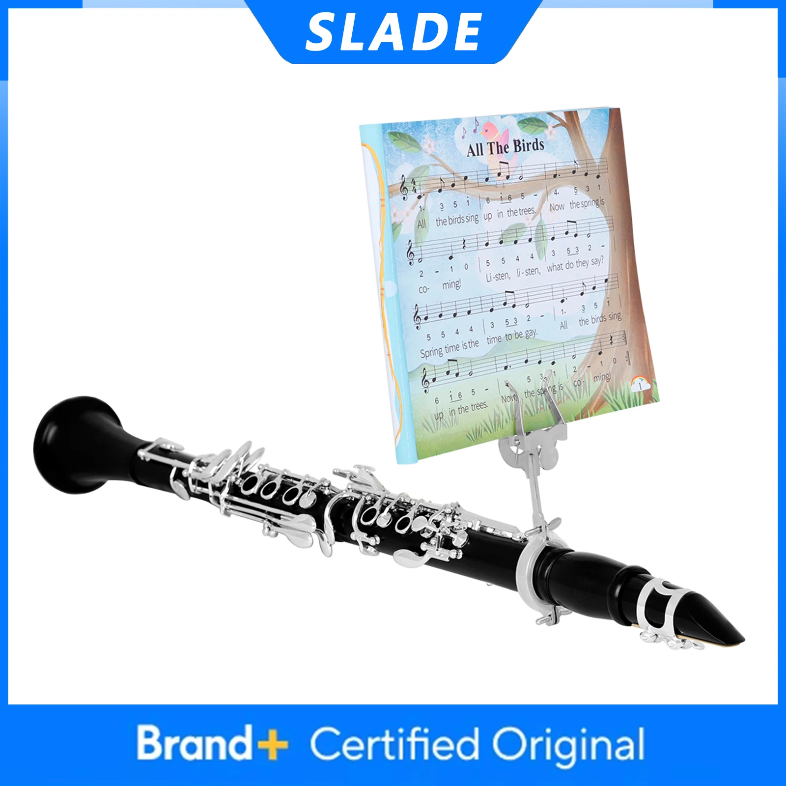 SLADE Music Stand Clarinet Portable Sheet Musical Stand Stainless Steel Material Woodwind Instrument Parts & Accessories