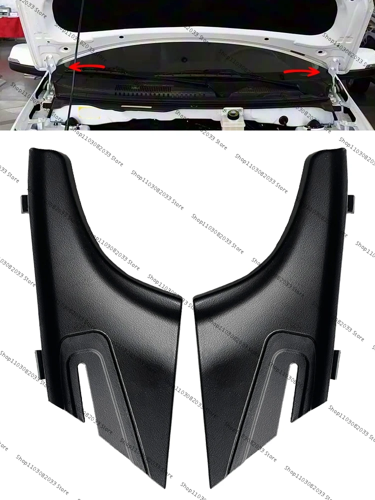 For Chery Tiggo 2 Tiggo3X 2016 2017 2018 2019 Car Front Windshield Wrap Wiper Corner Trim Cover Lid Cowl Panel