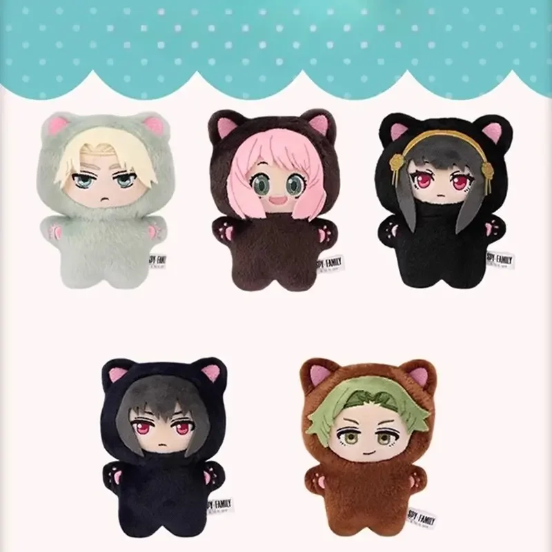 Eaki marca novo original espião × família anime caixa cega gato boneca série vinil brinquedo de pelúcia crepúsculo anya yor forger coleção bonito presente