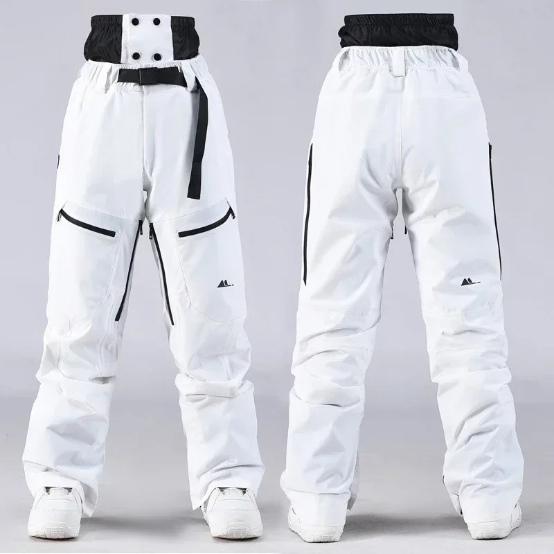 2024 Men Skiing Pants Sport Windproof Snowboard Overalls Woman Outdoor Snow Trousers Mountain Hiking Waterproof Warm Ski Clothes